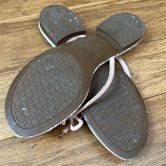 KATE SPADE Leather Blush Pink Flip-Flops size 9 1/2 - Picture 4 of 5